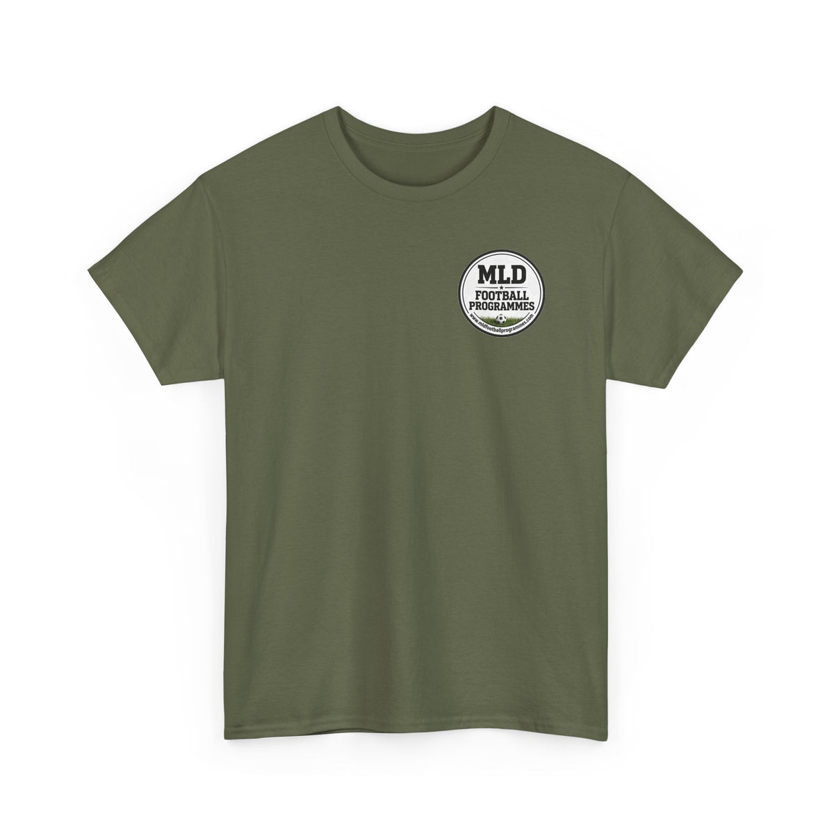MLD Football Programmes Tee — Retro Sports Logo T-Shirt