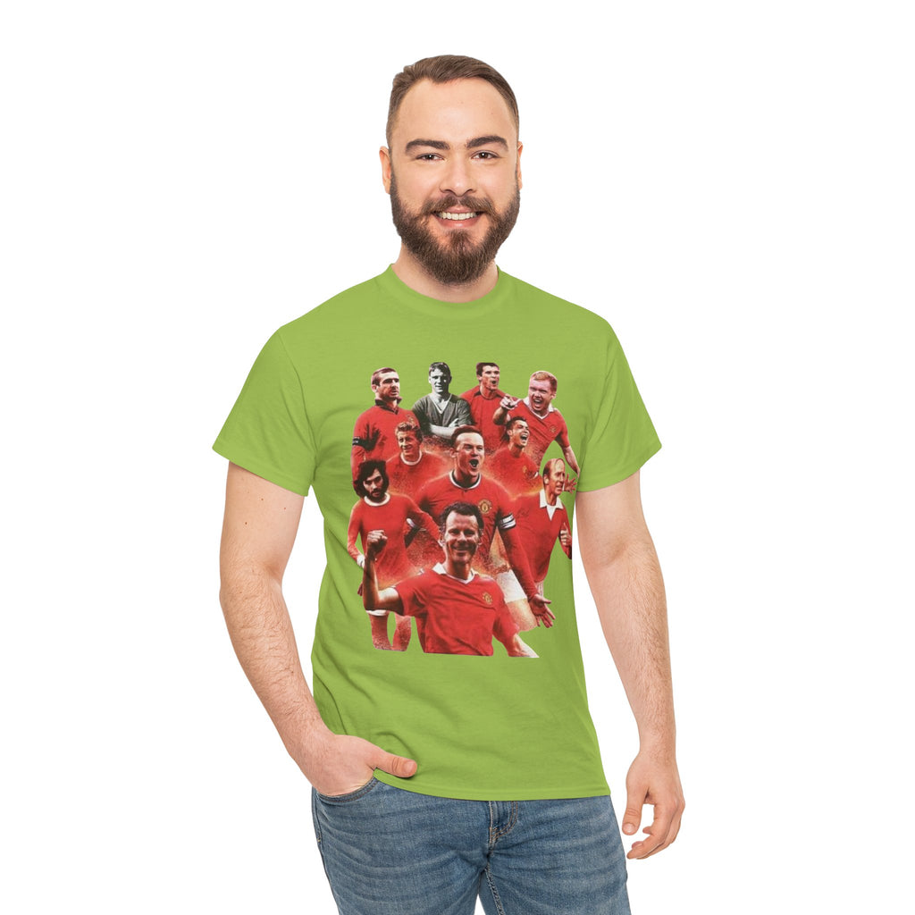Manchester United Legends T‑Shirt — Retro Team Collage Football Tee