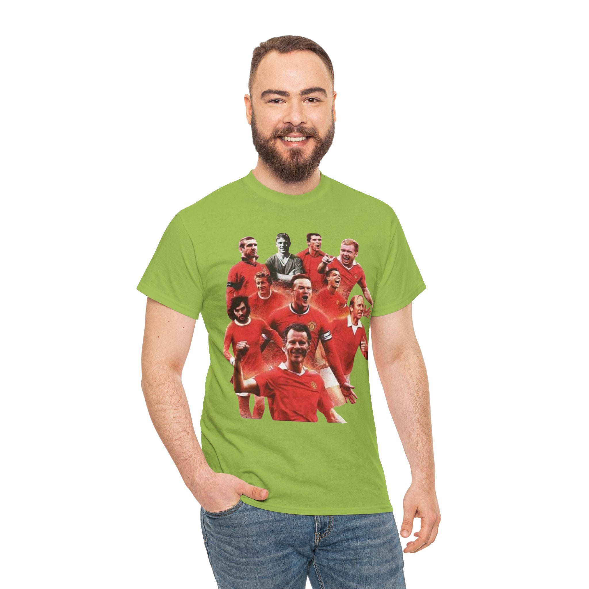 Manchester United Legends T‑Shirt — Retro Team Collage Football Tee