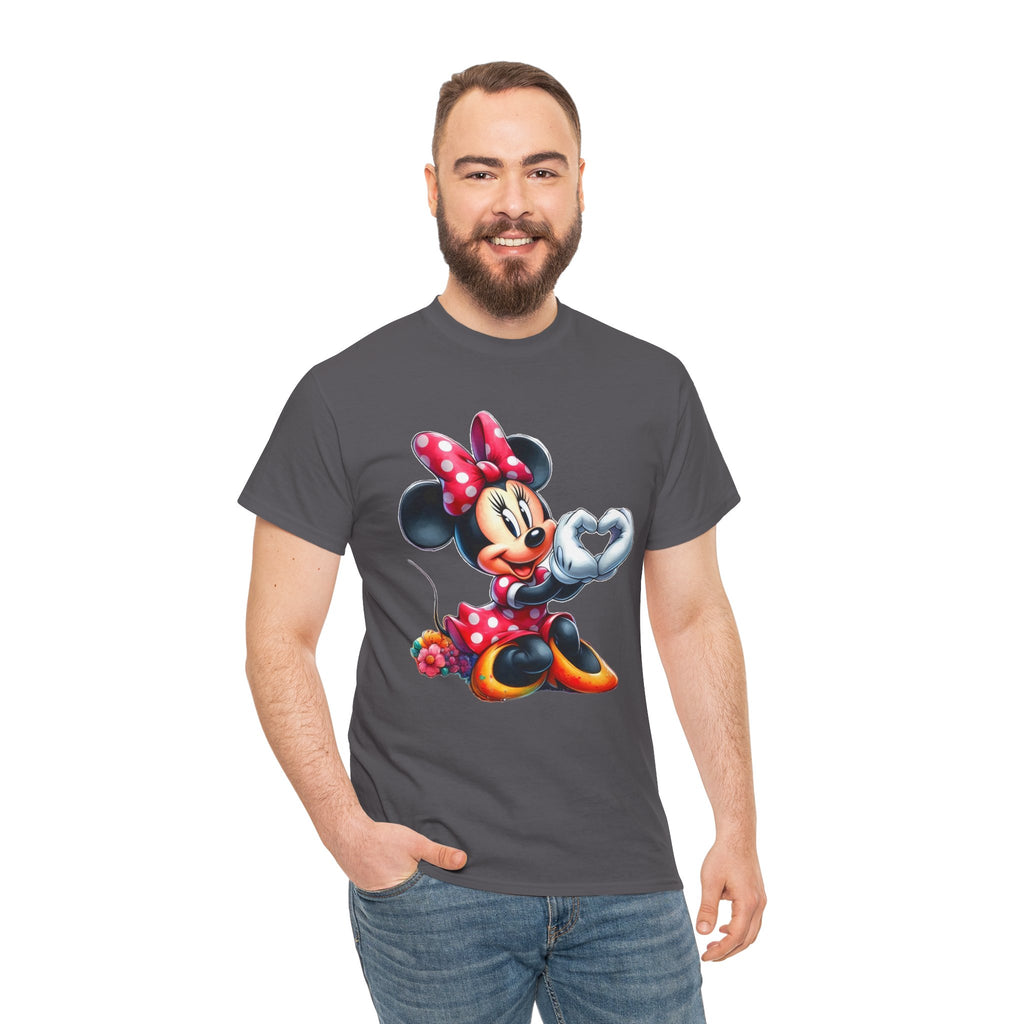 Minnie Mouse Character Heart Graphic Tee