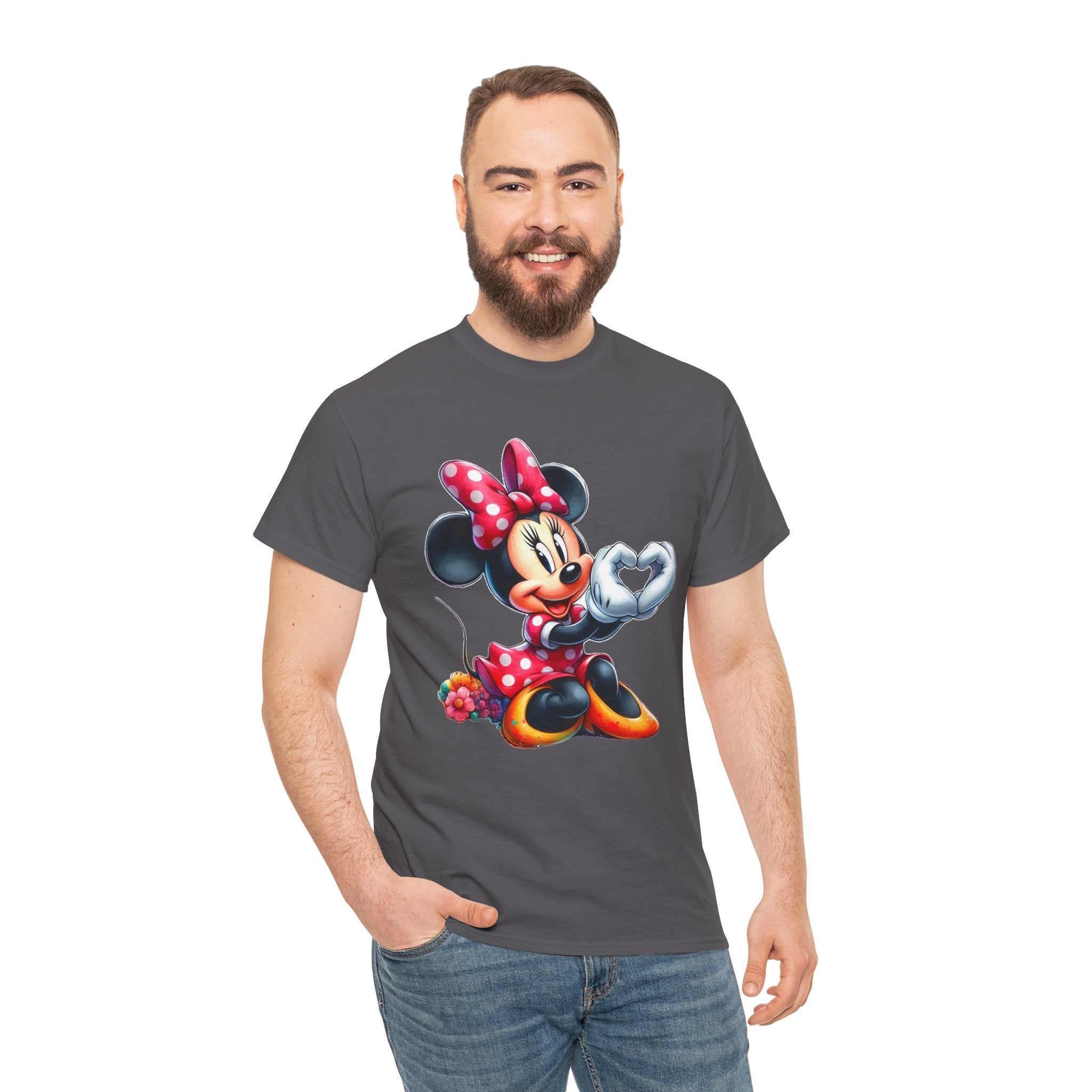 Minnie Mouse Character Heart Graphic Tee