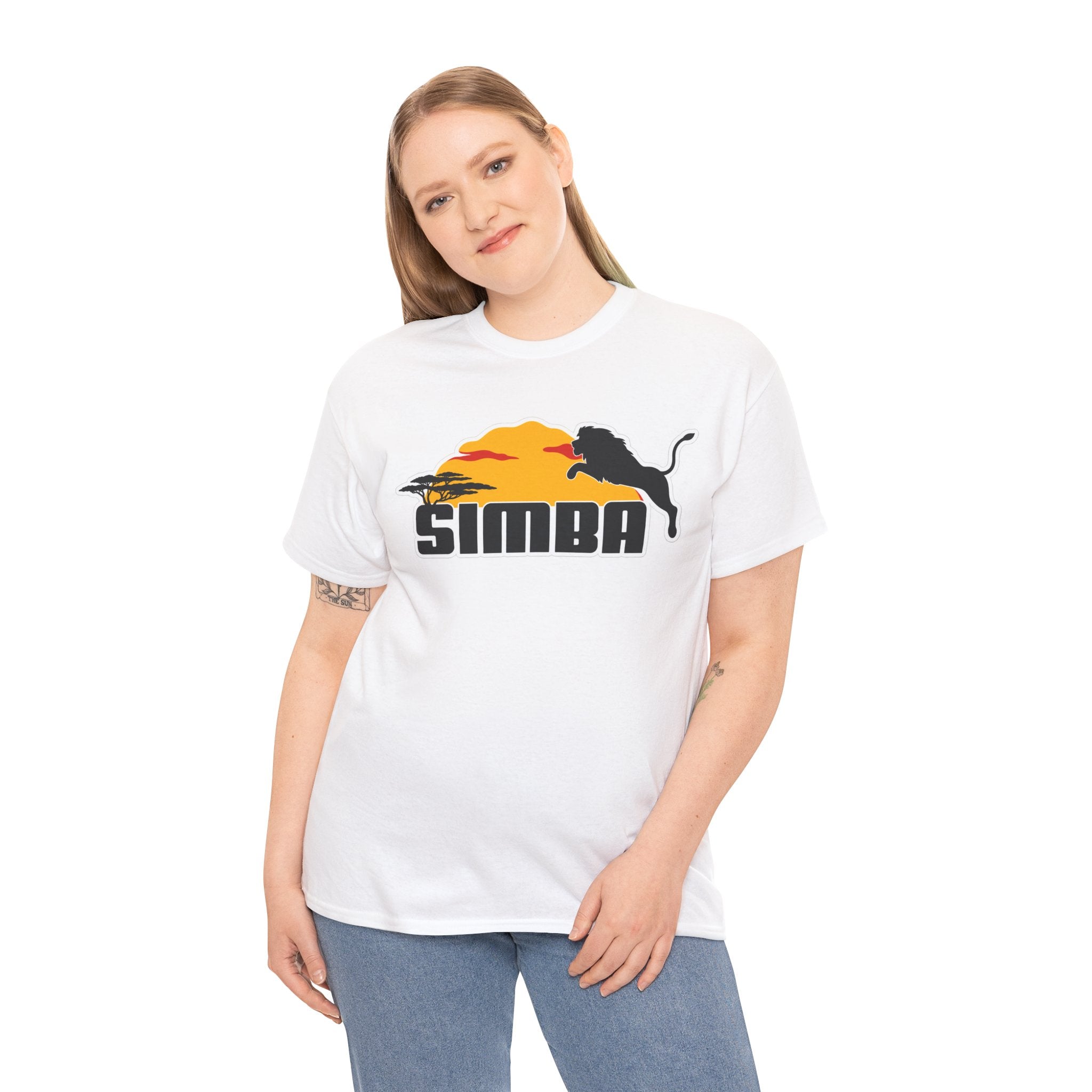 Simba Sunset Graphic Tee — Lion Silhouette Safari T-Shirt