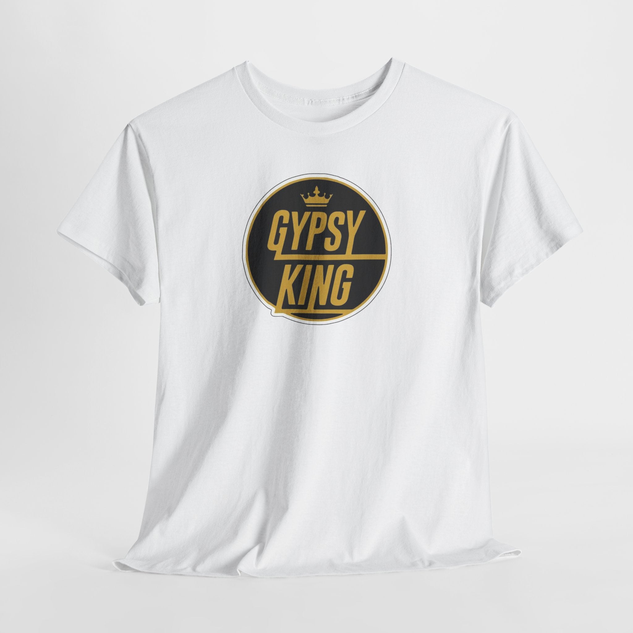 Gypsy King Graphic Tee — Retro Black & Gold Crown Logo T‑Shirt