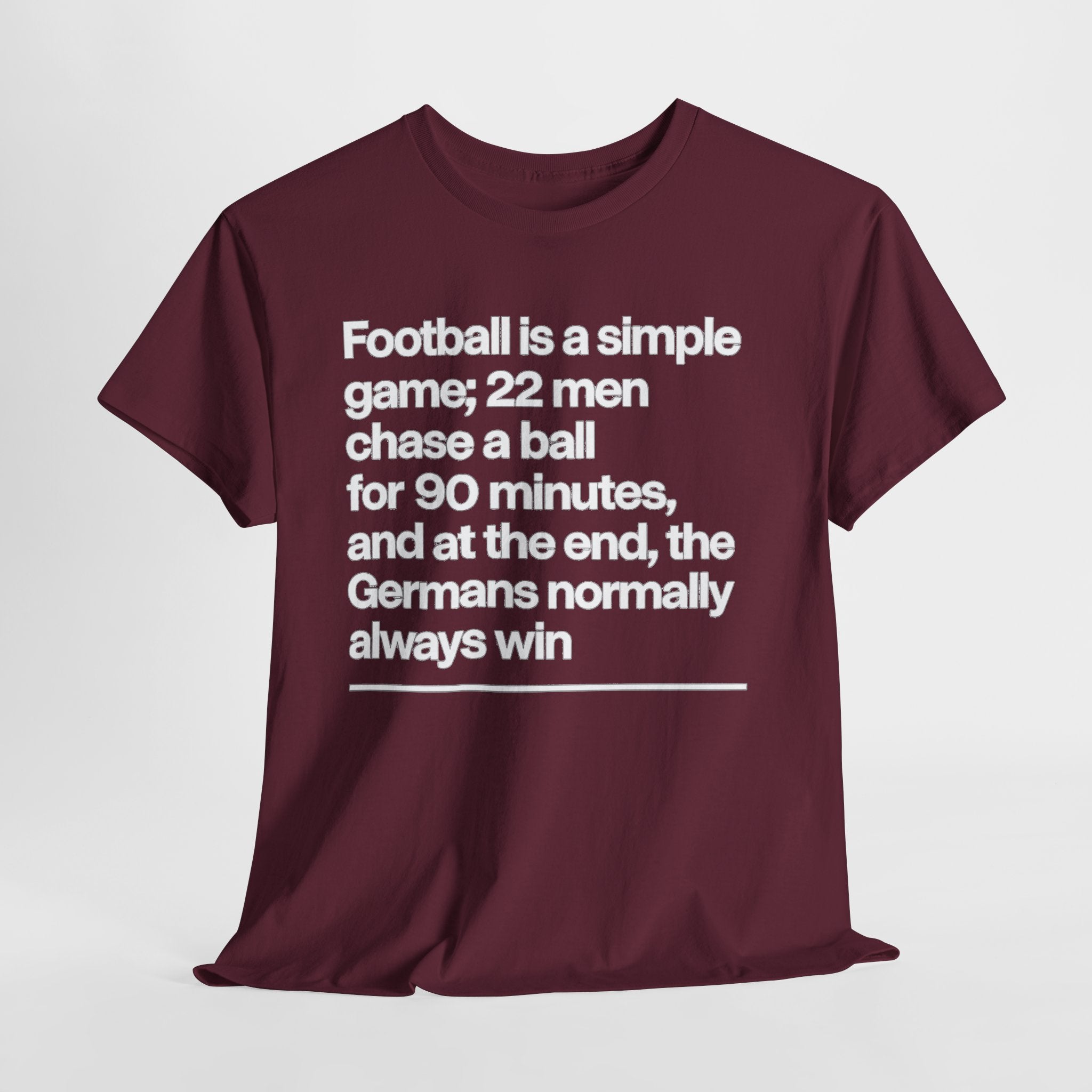 Funny Quote T-Shirt — 'Football is a simple game...' Graphic Tee