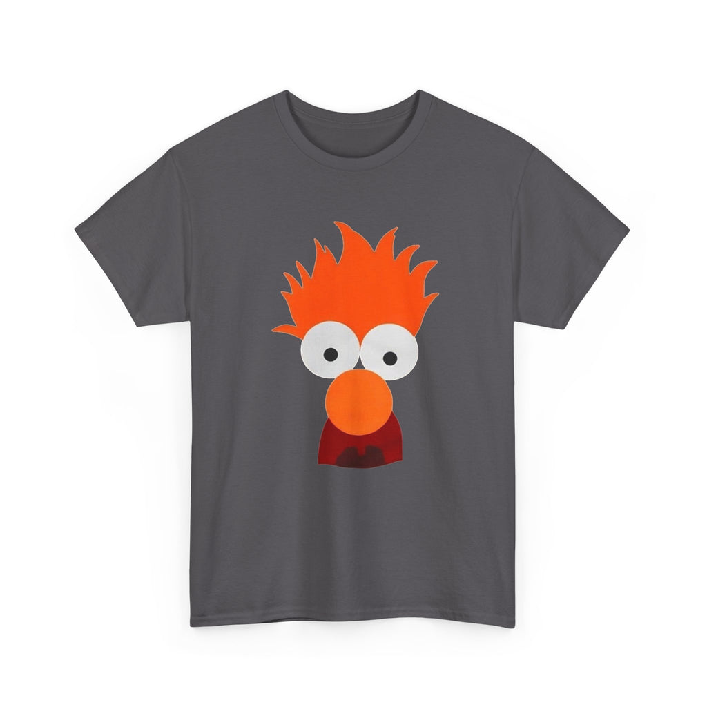 Beaker-Inspired Graphic Tee — Cute Orange Muppet Face T-Shirt