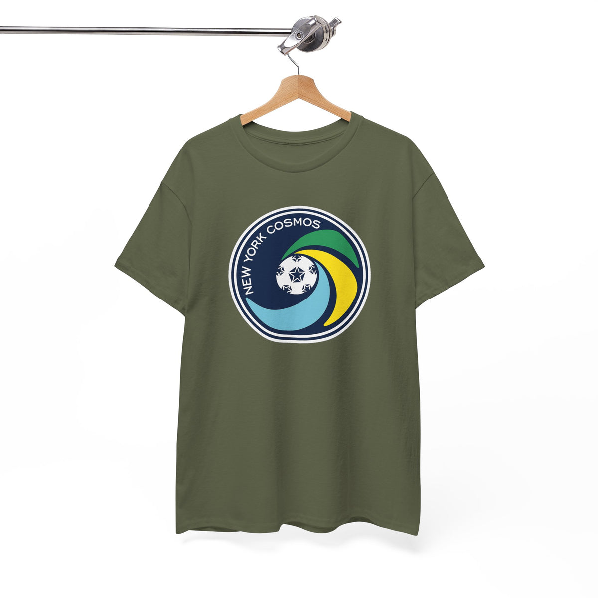 New York Cosmos Retro Logo Cotton T‑Shirt — Vintage Soccer Tee