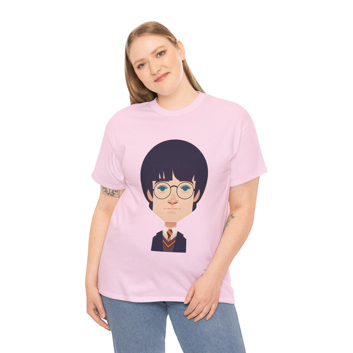 Harry Potter Wizard School Boy Cartoon Cotton T-Shirt