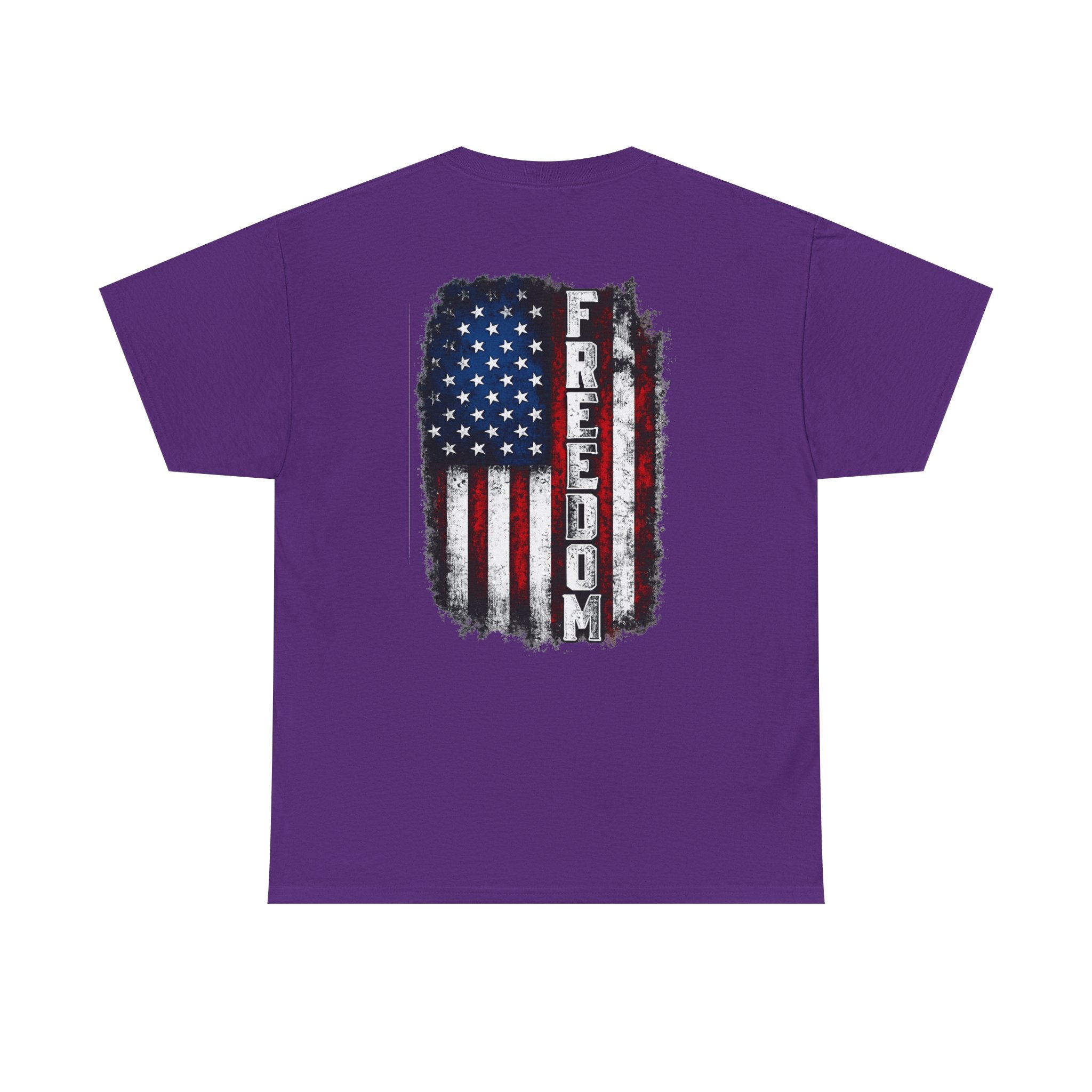 Freedom American Flag T-Shirt — Distressed USA Patriotic Tee