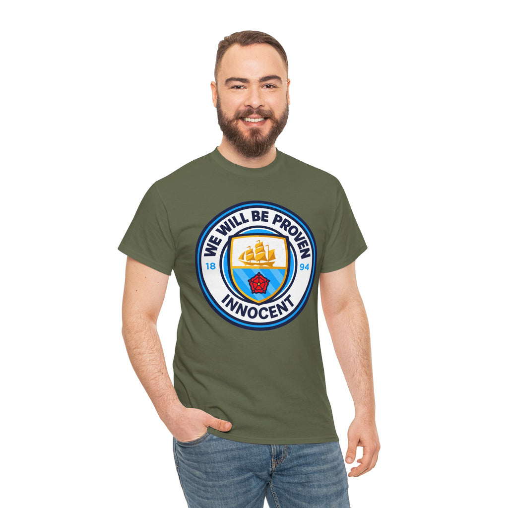 “We Will Be Proven Innocent” Justice Manchester City Cotton T-Shirt
