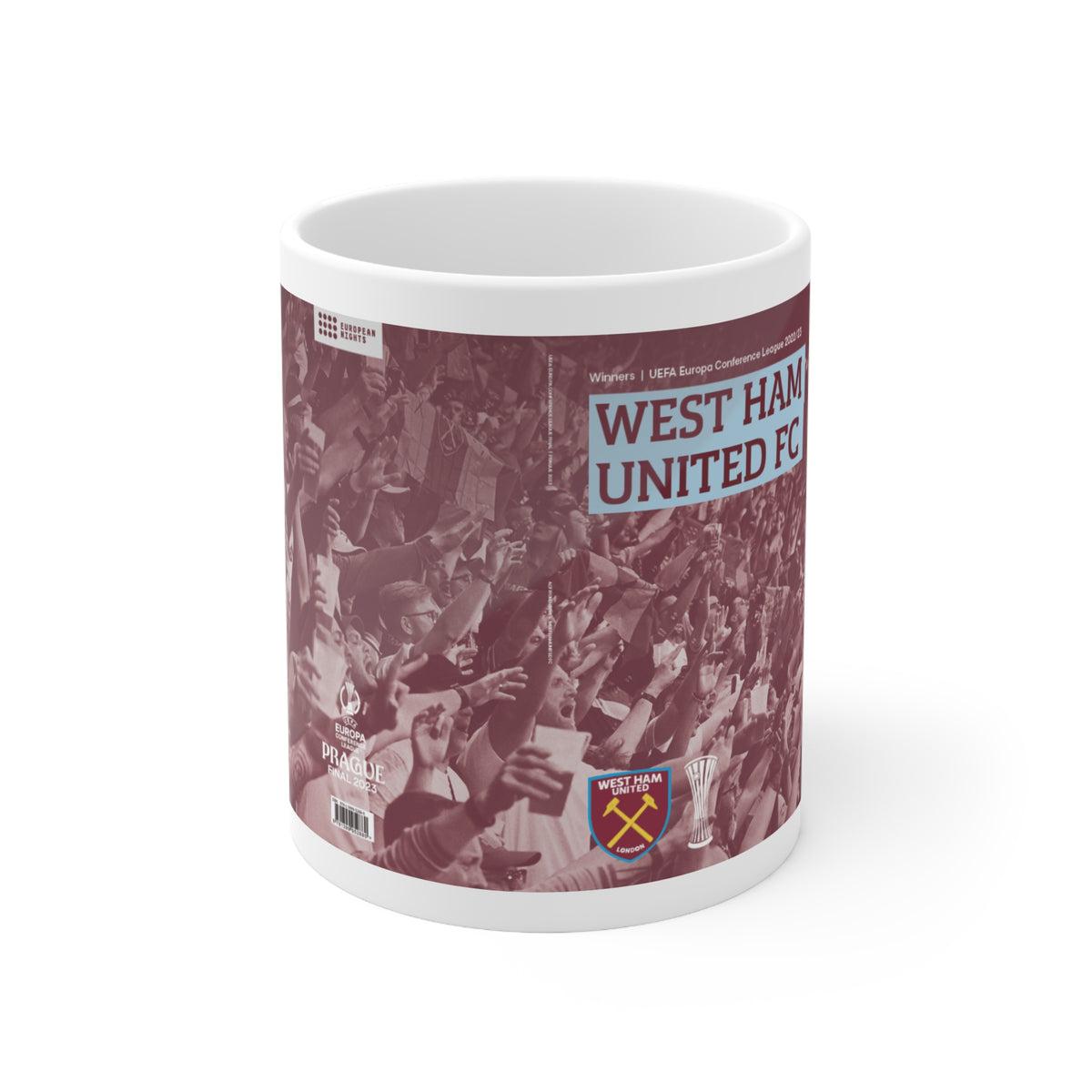 2023 UEFA Conference League Winners Programme Cover Inspired Ceramic Coffee Mug – (11oz/15oz)
