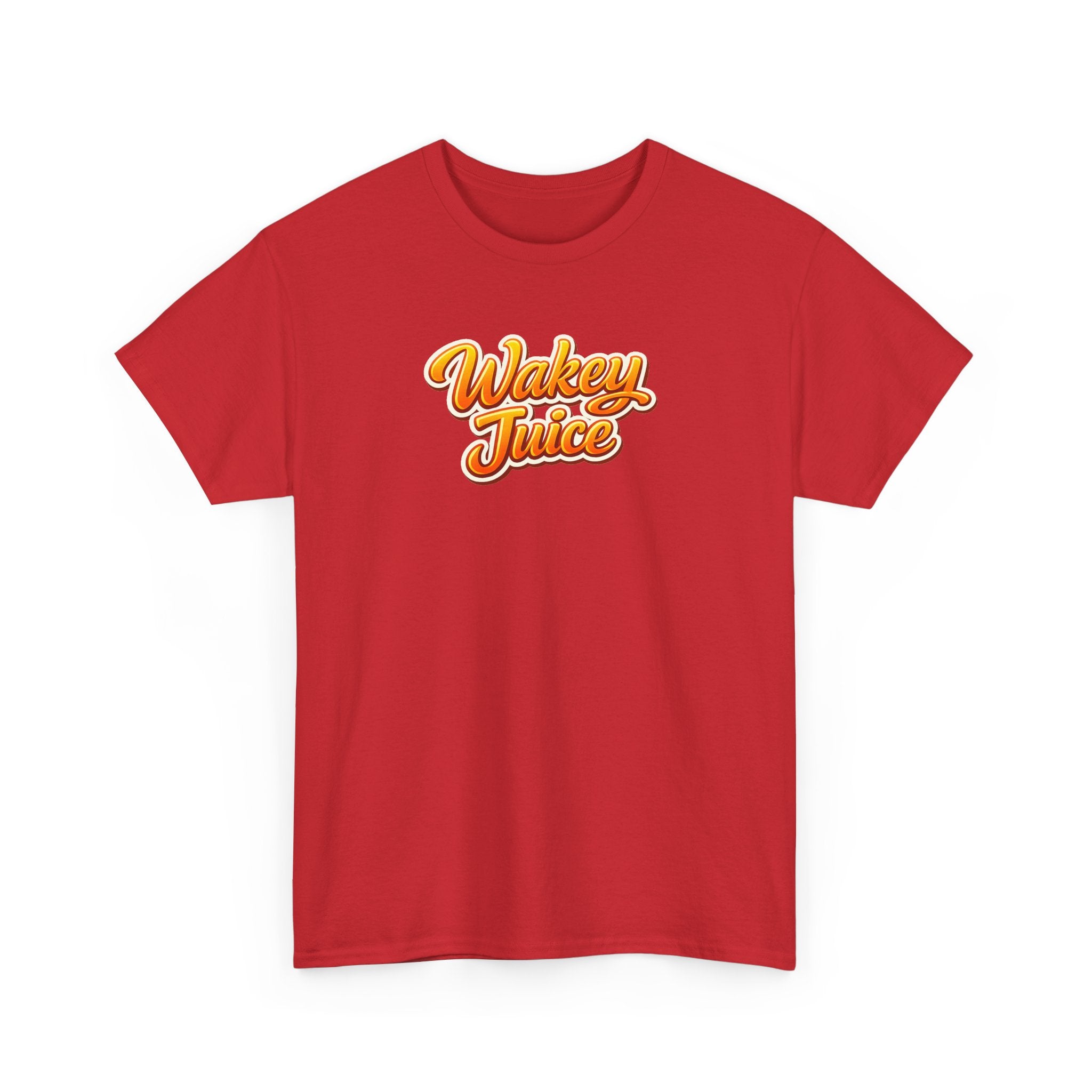 Wakey Juice T‑Shirt — Retro Orange Script Graphic Tee