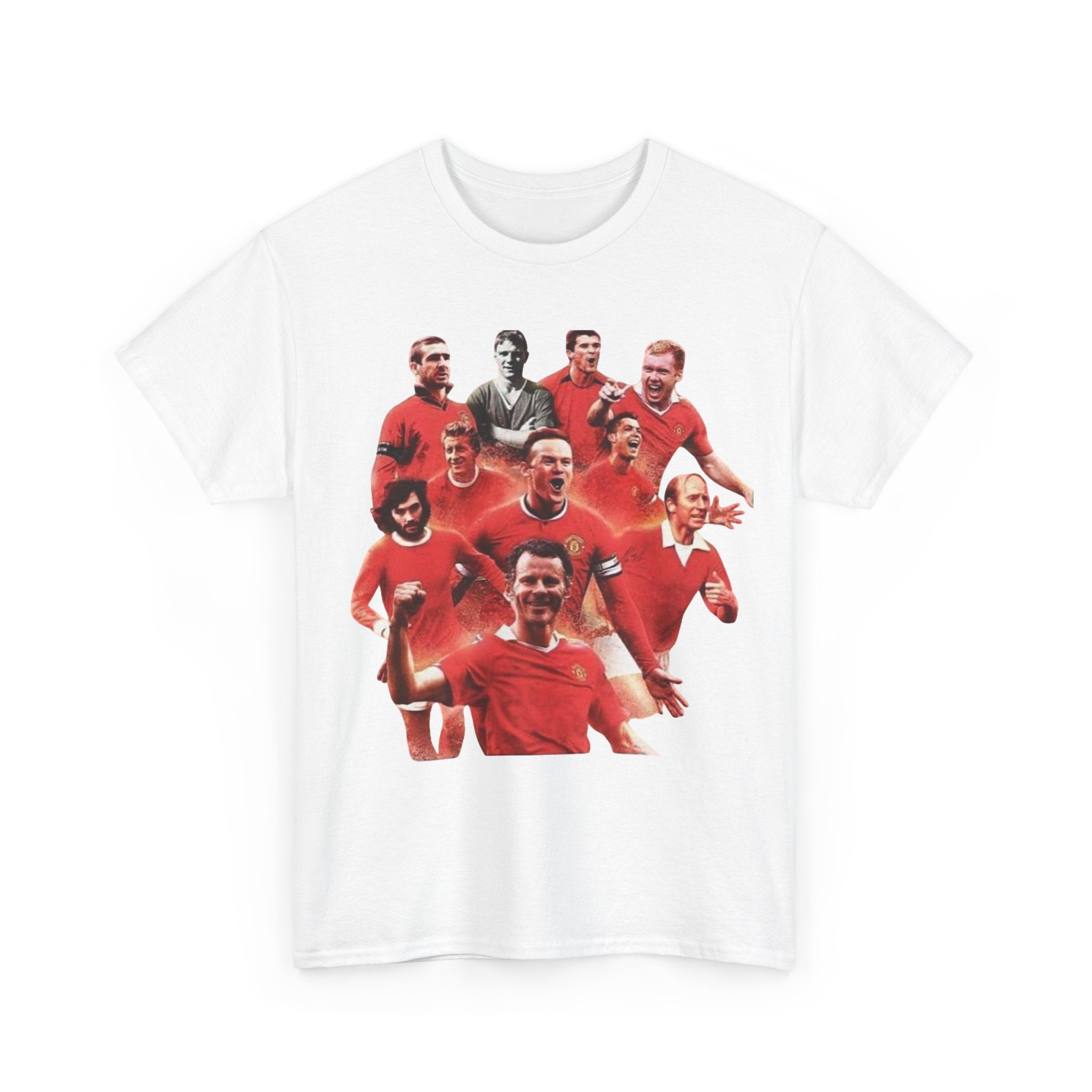 Manchester United Legends T‑Shirt — Retro Team Collage Football Tee