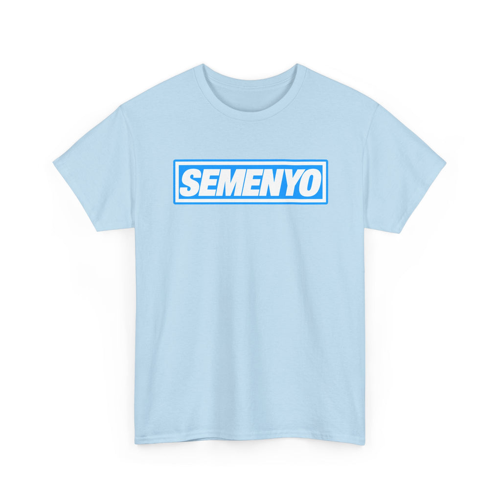 Semenyo Logo T-Shirt — Bold Blue Box-Text Tee