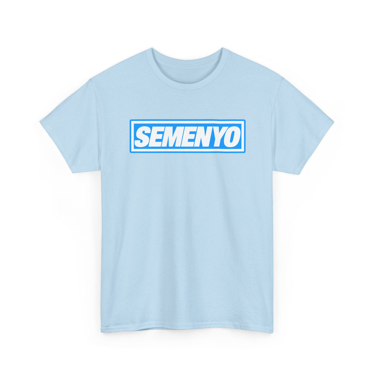 Semenyo Logo T-Shirt — Bold Blue Box-Text Tee