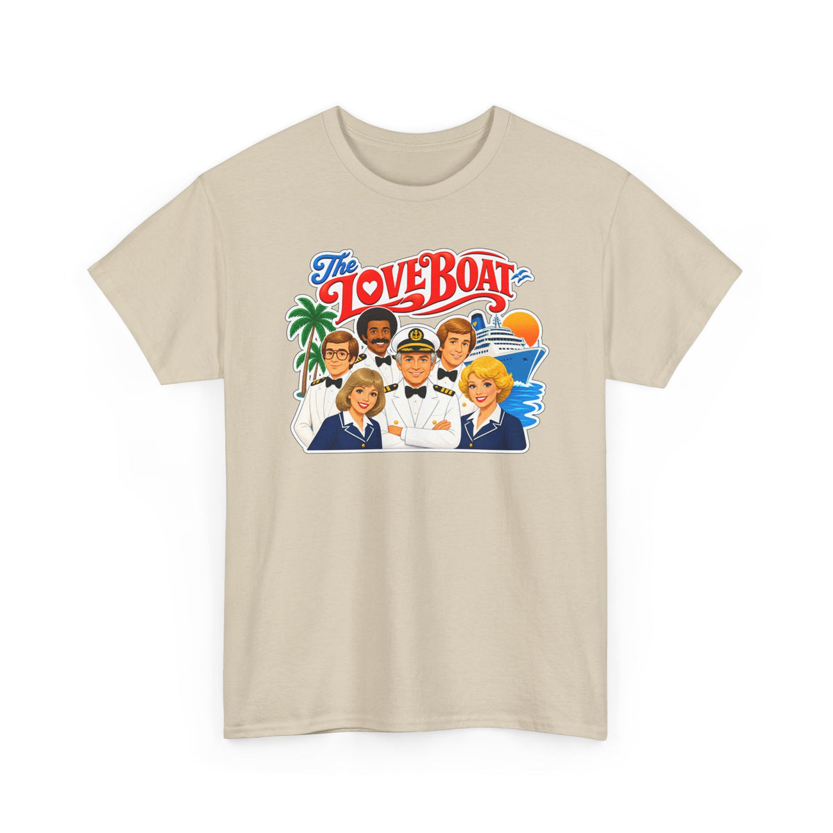 The Love Boat Crew Cotton T-Shirt — Retro TV Cruise Logo Tee
