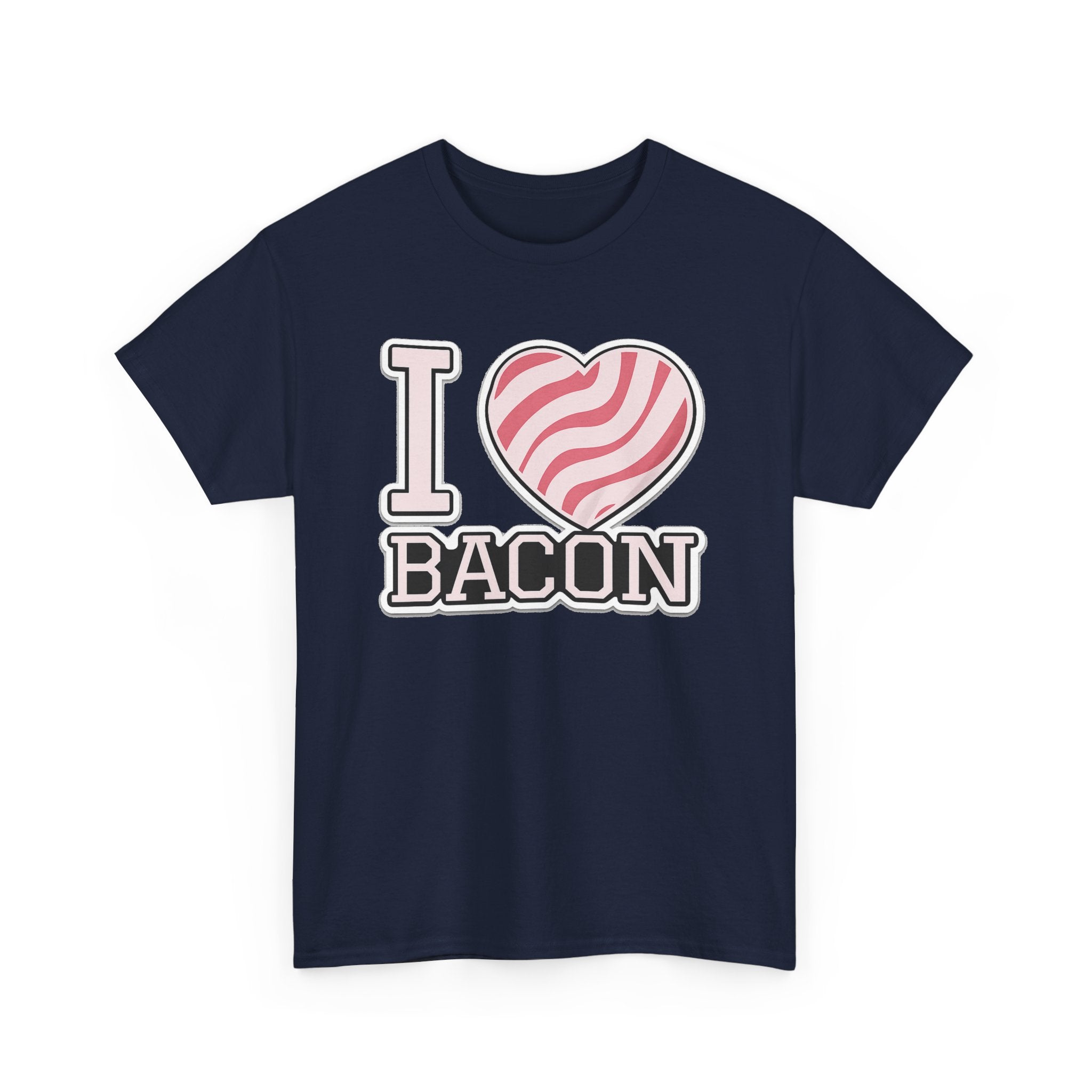 I Heart Bacon T-Shirt — Funny Novelty Bacon Lover Tee