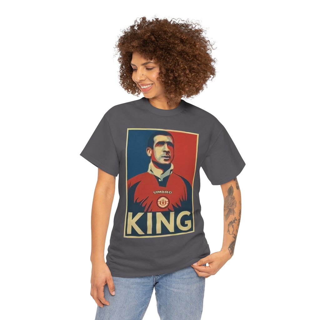 Eric Cantona King Manchester United Graphic Tee — Retro Sports Poster Football Shirt