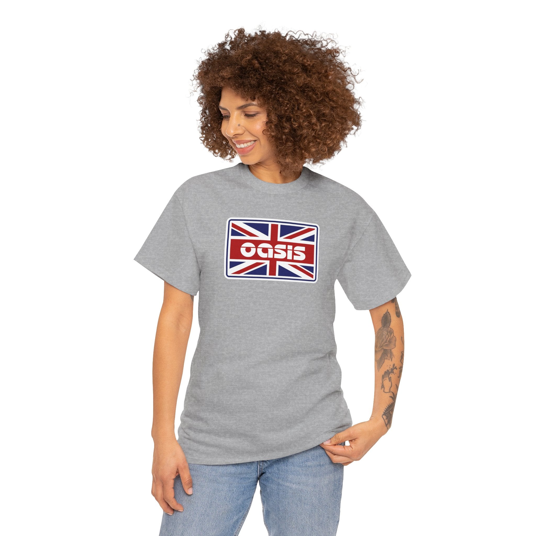 Oasis Union Jack Graphic Tee Cotton T-Shirt