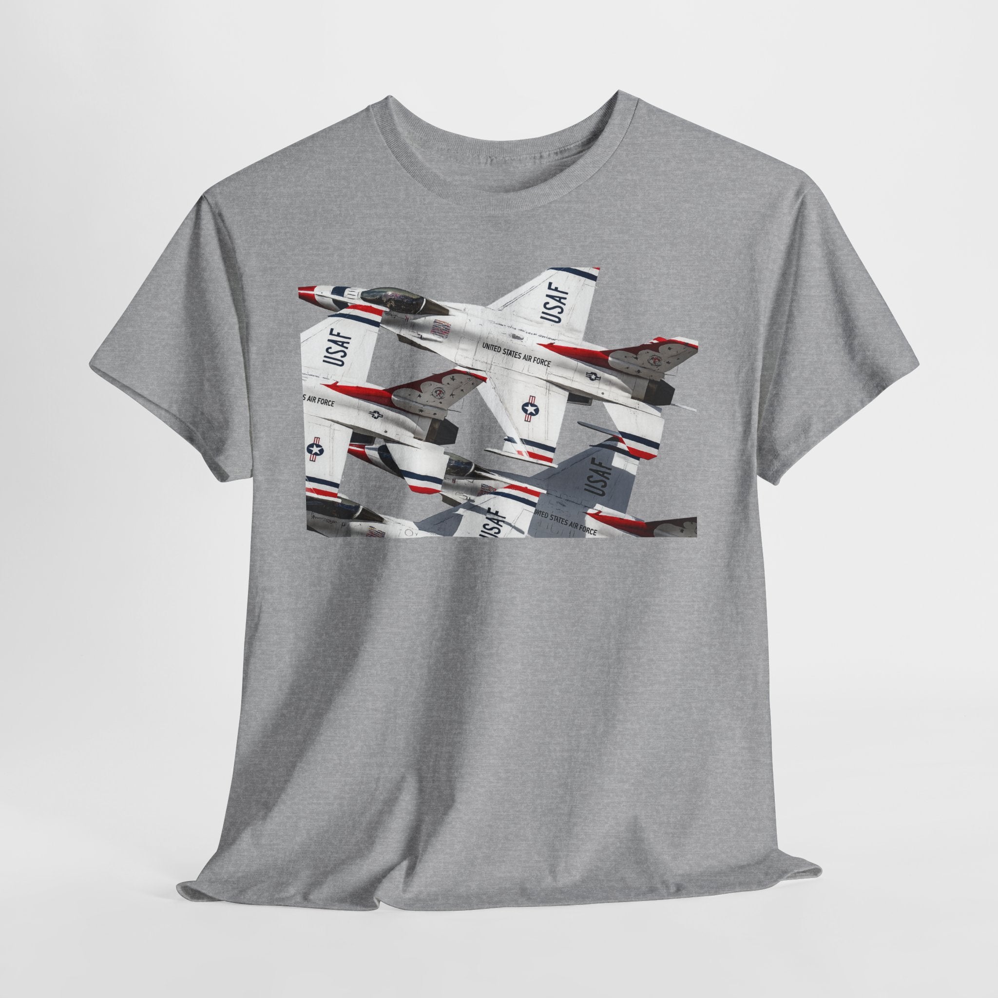 Thunderbirds Jet Formation T‑Shirt — Military Aviation Fighter Jets Tee