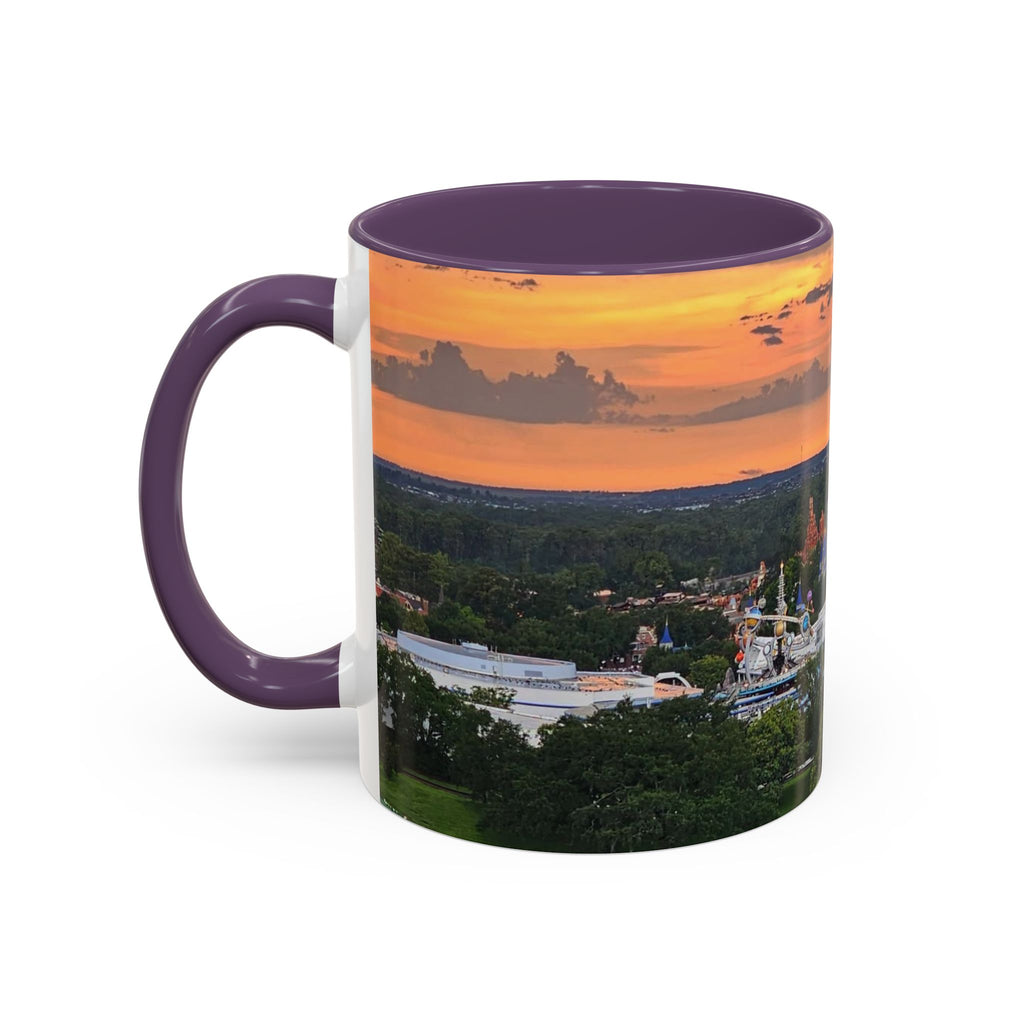 Disney Magic Kingdom Castle Sunset Coffee Mug (Accent, 11/15oz)