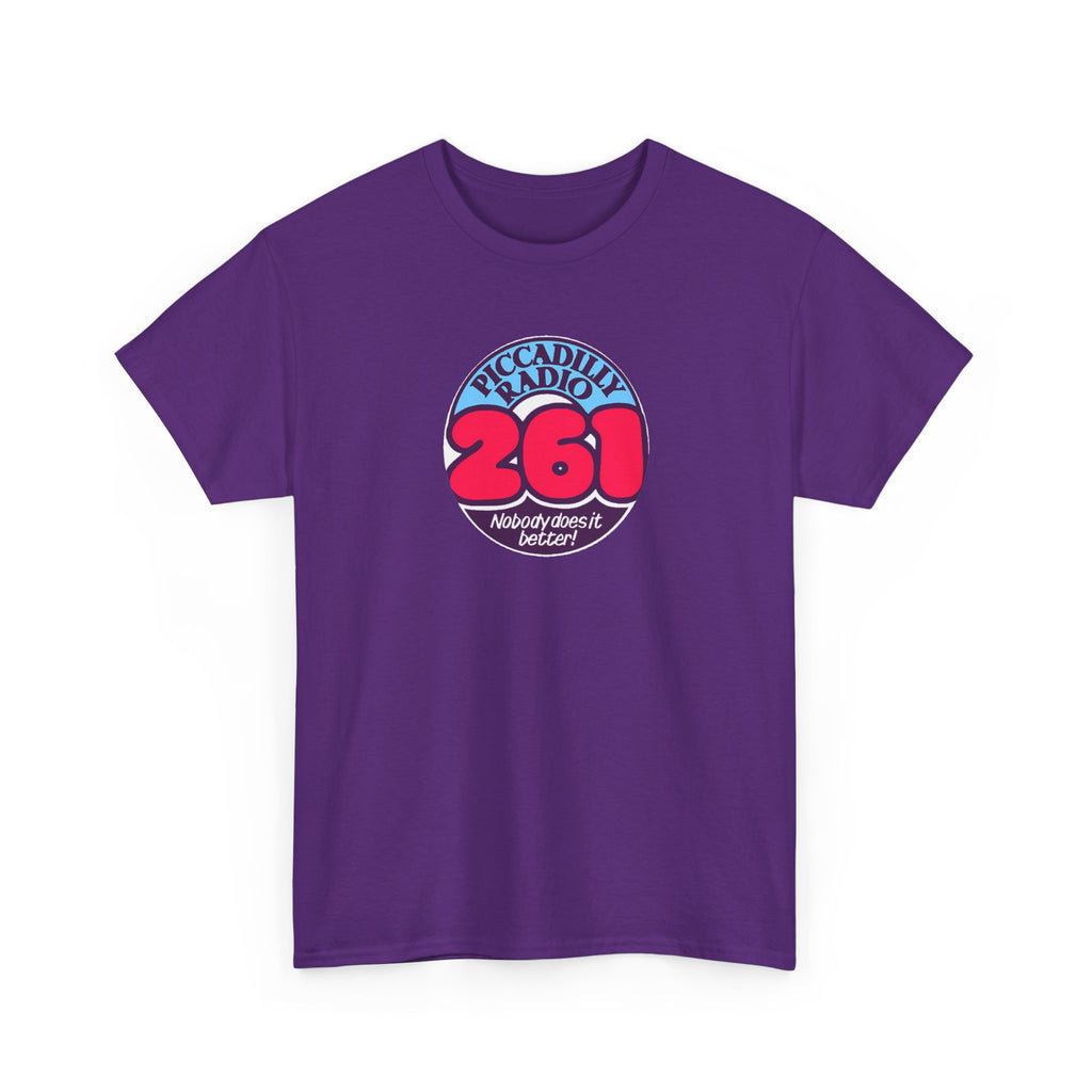Piccadilly Radio '261' Logo T‑Shirt — Vintage Unofficial Radio Station Graphic Tee