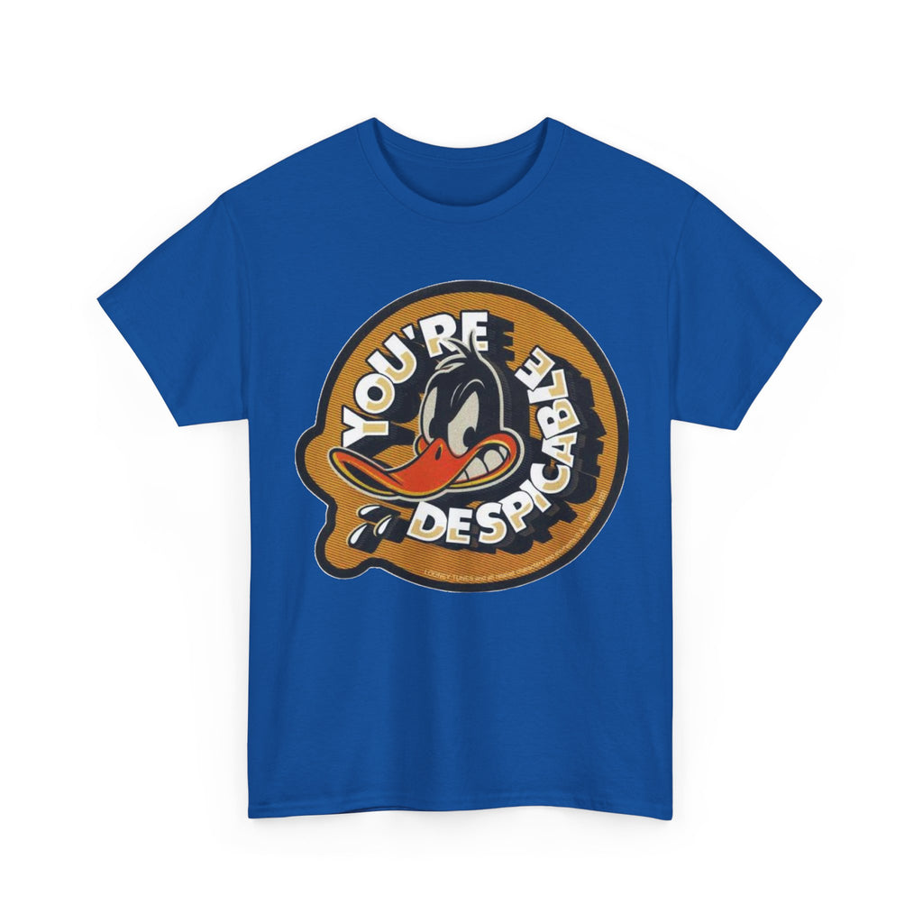 Vintage Daffy Duck Graphic Tee — “You're Despicable” Retro Cartoon Shirt