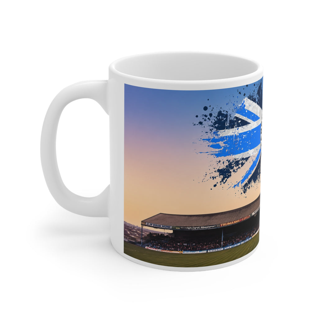 Manchester City Maine Road Kippax Stand Ceramic Coffee Mug — Stadium Panorama & Crest, 11oz/15oz