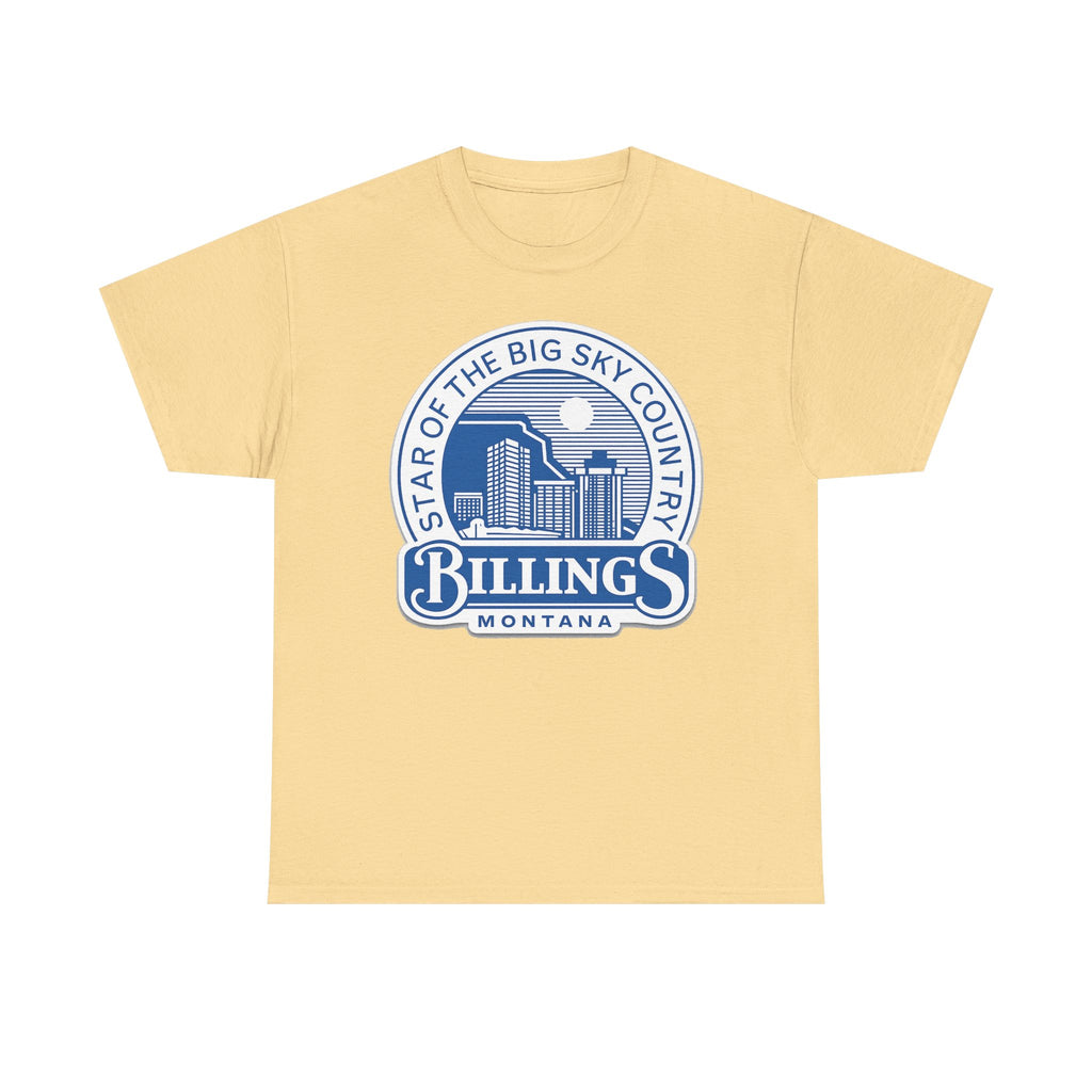 Billings Montana Tee — "Star of the Big Sky Country" Retro City Skyline T-Shirt
