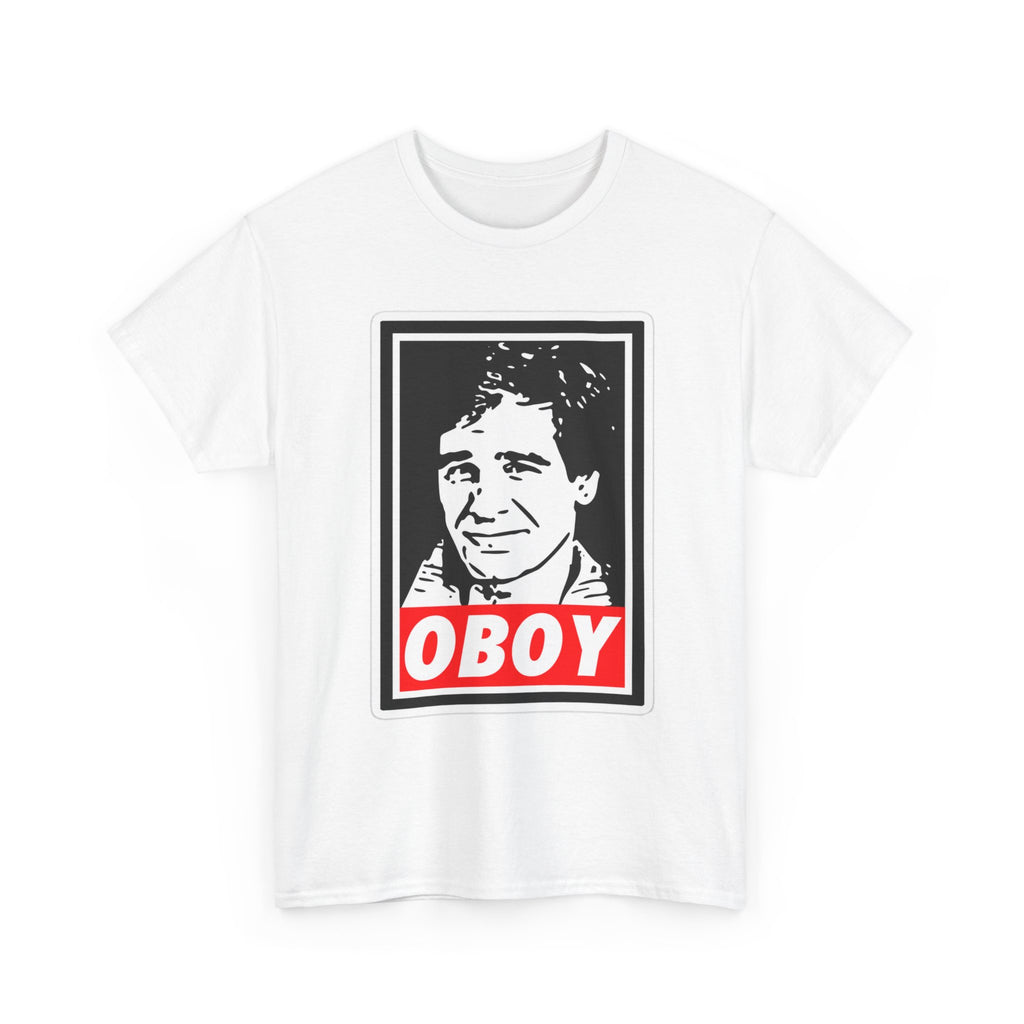 Oboy Quantum Leap Graphic Tee — Retro Pop Art Portrait T‑Shirt