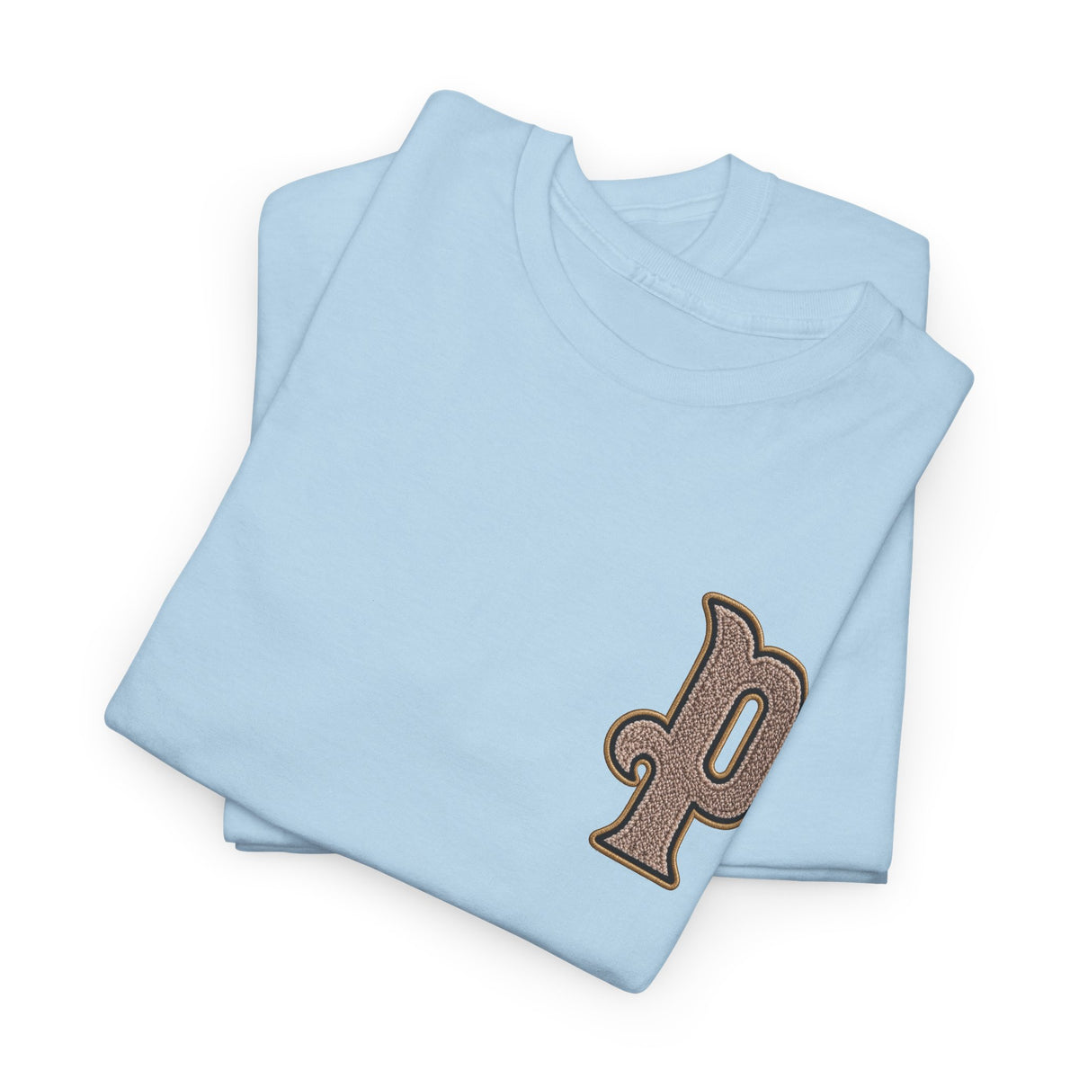 Retro 'p' Pep Inspired Manchester City Cotton Tee — Vintage Brown Monogram T-Shirt