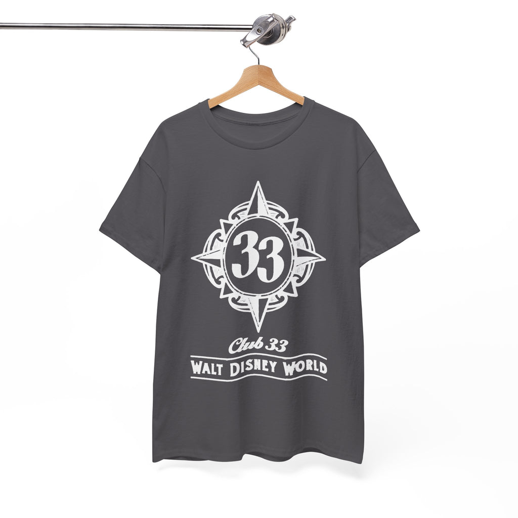 Club 33 Walt Disney World Inspired Cotton T-Shirt — Vintage Compass Logo Tee