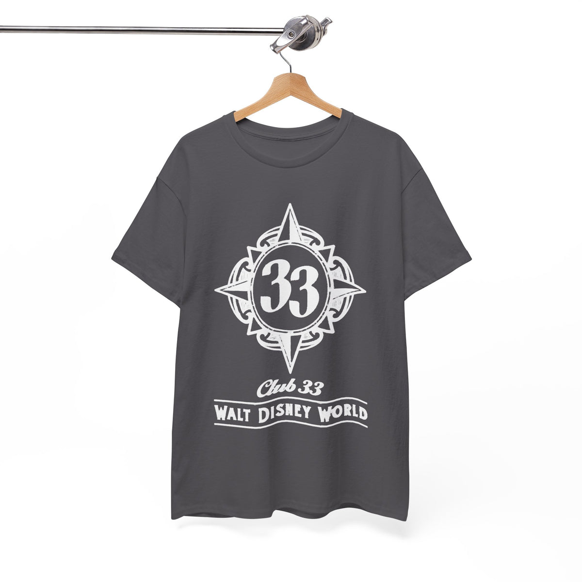 Club 33 Walt Disney World Inspired Cotton T-Shirt — Vintage Compass Logo Tee