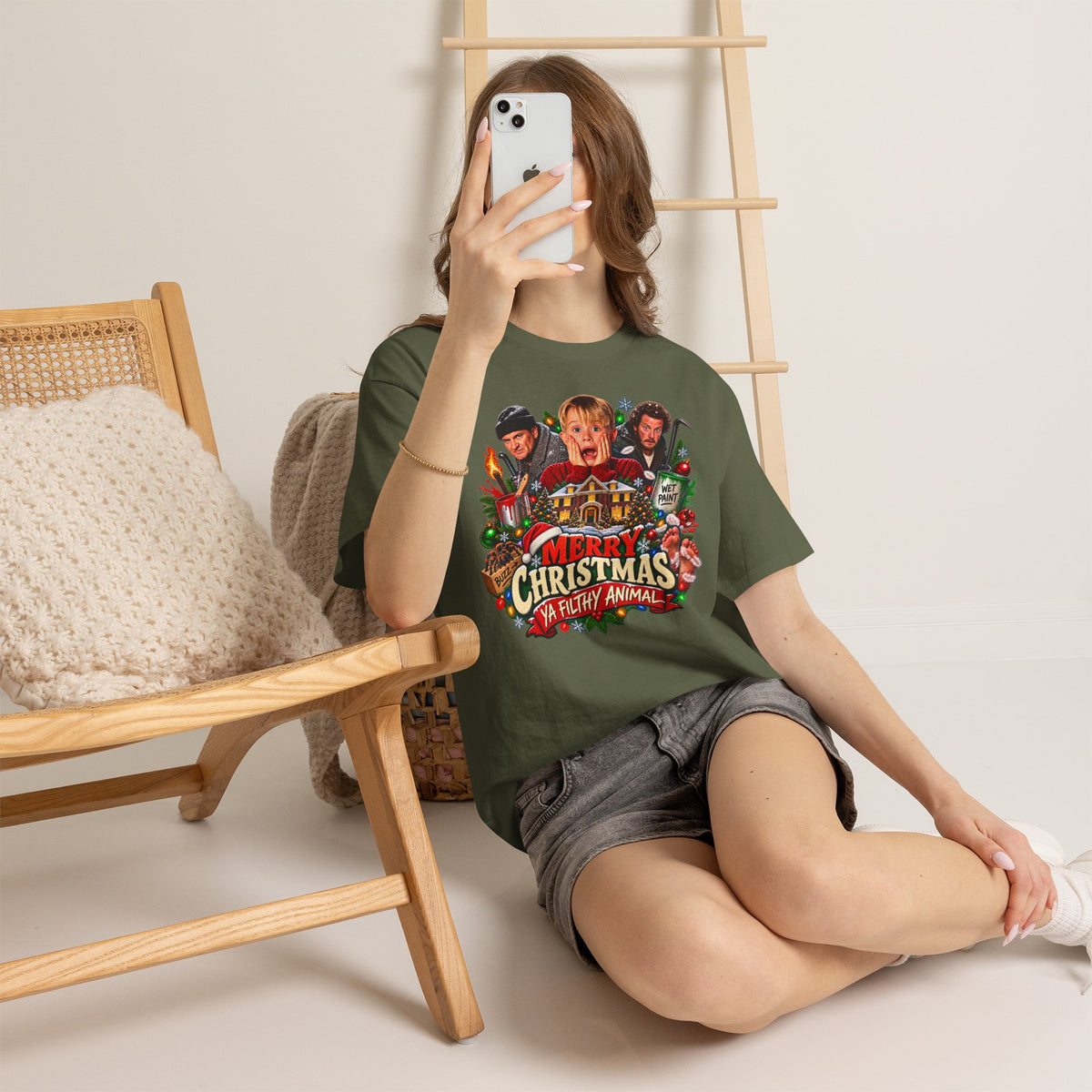 #Christmas Tee - "Merry Christmas Ya Filthy Animal" Home Alone Movie Holiday Shirt