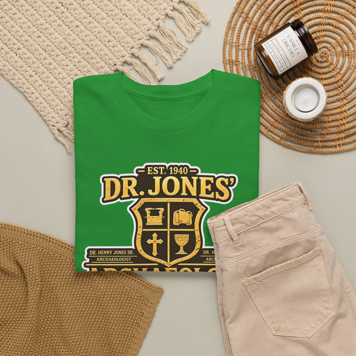 Dr. Jones Archaeology Vintage Adventure Cotton T-Shirt