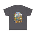 Dubai Skyline Beach Vacation T-Shirt – Retro Travel Collage Tee