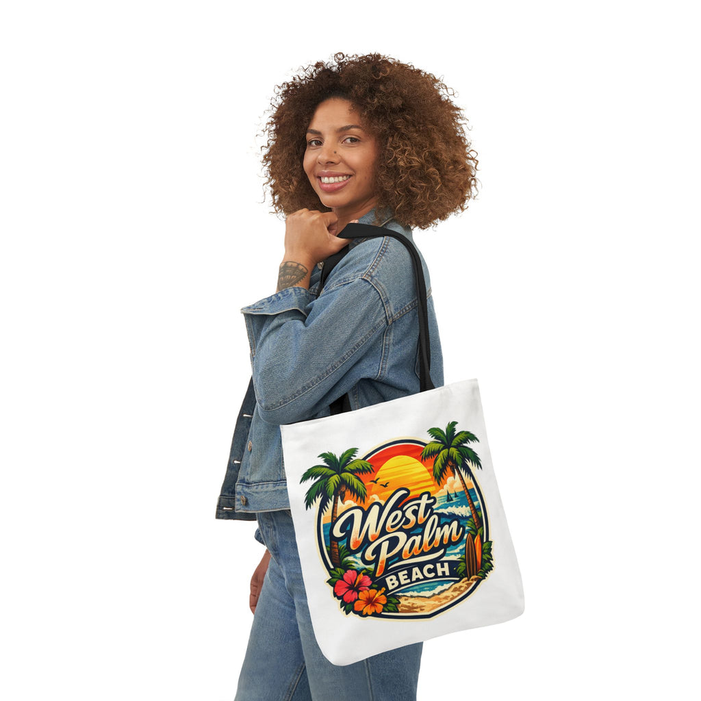 West Palm Beach Vintage Sunset Tote