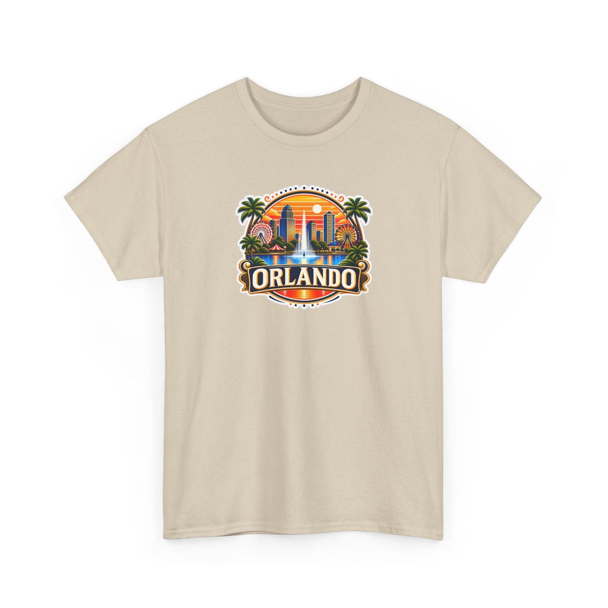 Orlando Sunset Logo Cotton T-Shirt