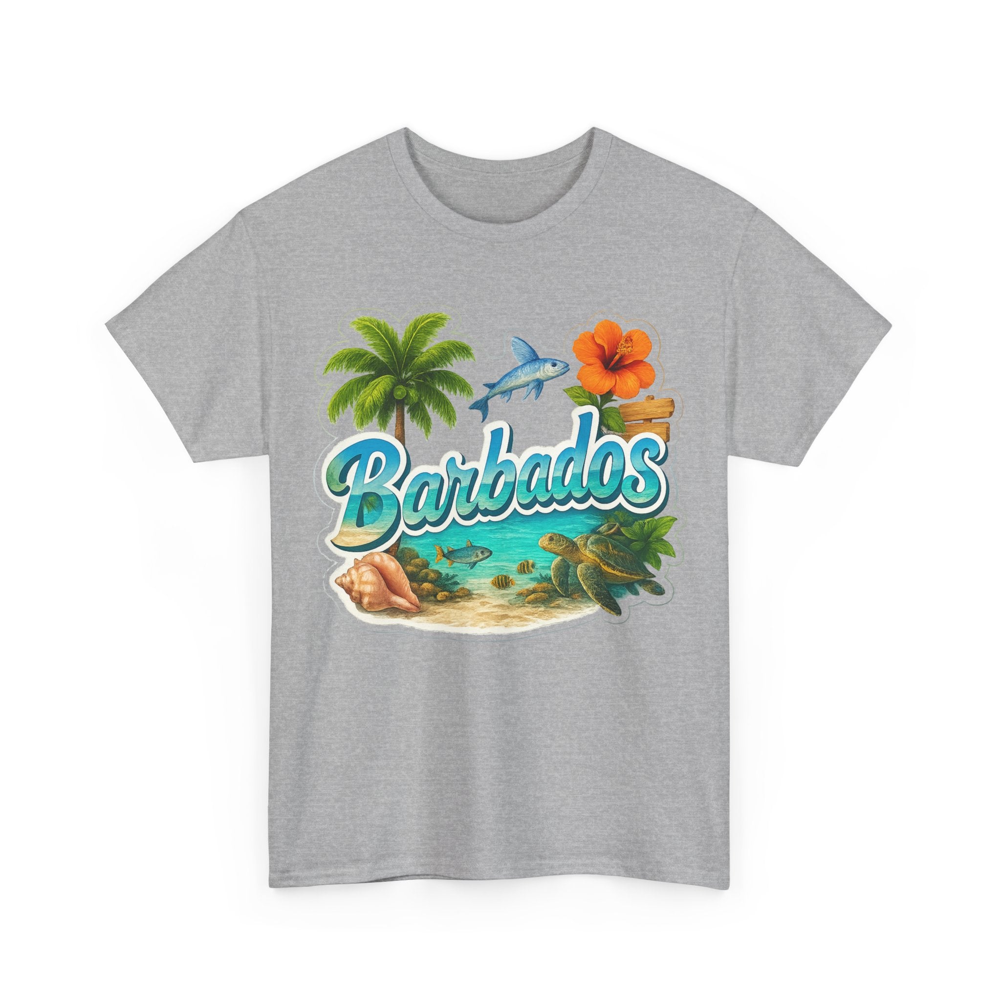 Barbados Beach Graphic Tee — Tropical Island Vacation T‑Shirt