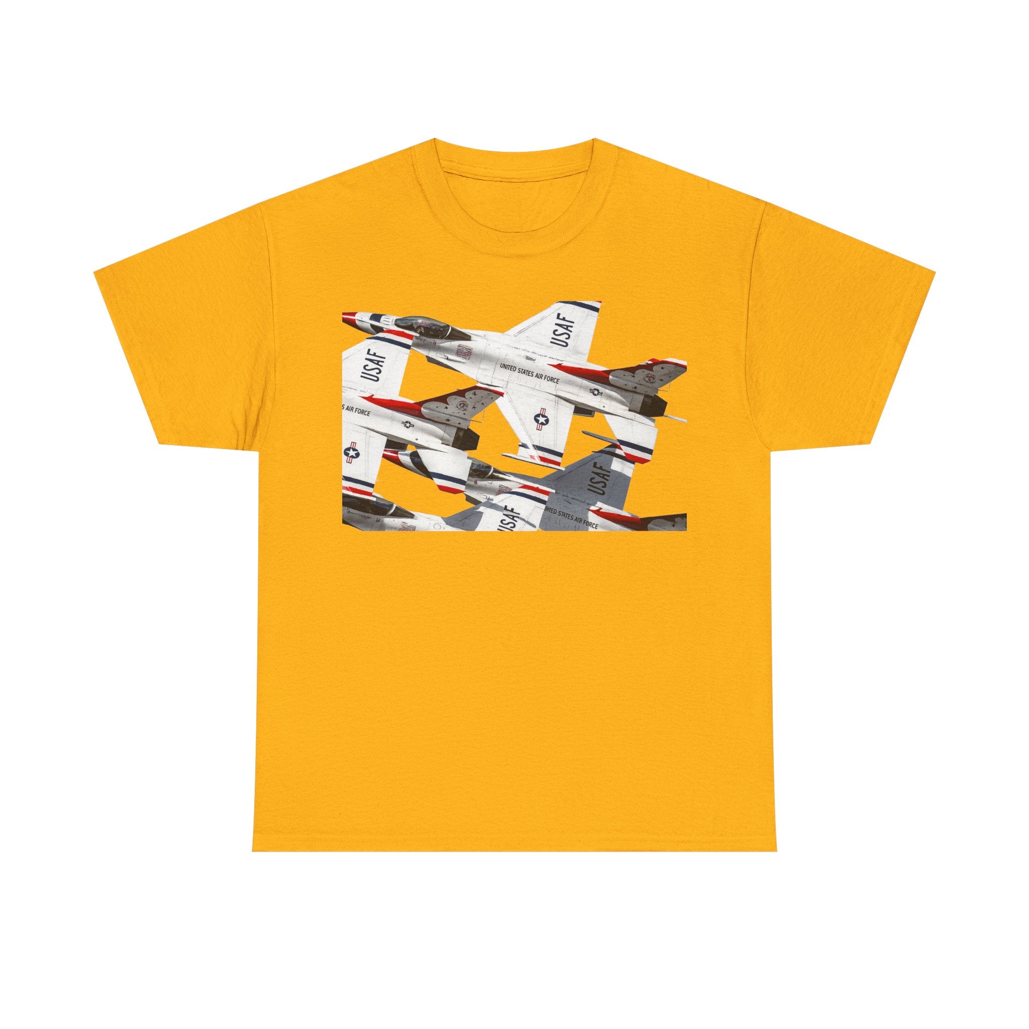 Thunderbirds Jet Formation T‑Shirt — Military Aviation Fighter Jets Tee