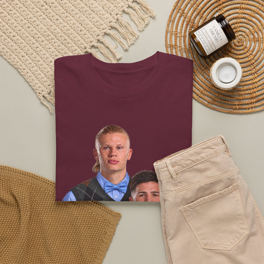 Haaland and Enzo Geek Cotton T-Shirt — Two Guys in Argyle Sweater Vests