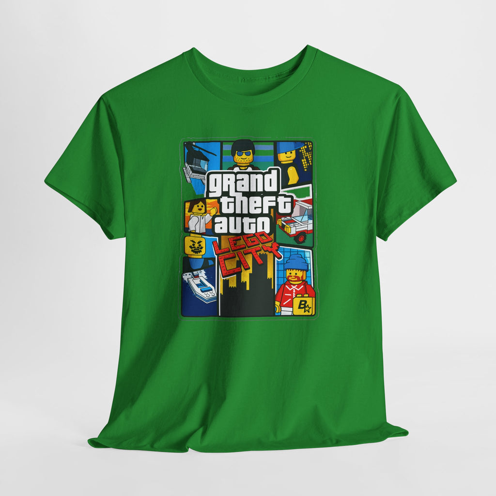 GTA Lego City Retro Block-Style 'Grand Theft Auto' Graphic Tee