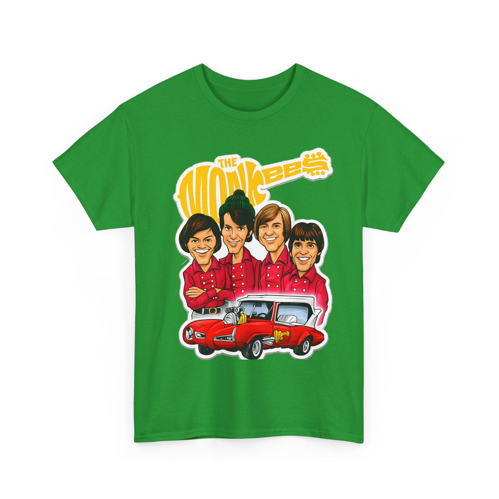 The Monkees Retro Band Tee — Colorful Car Cartoon Graphic