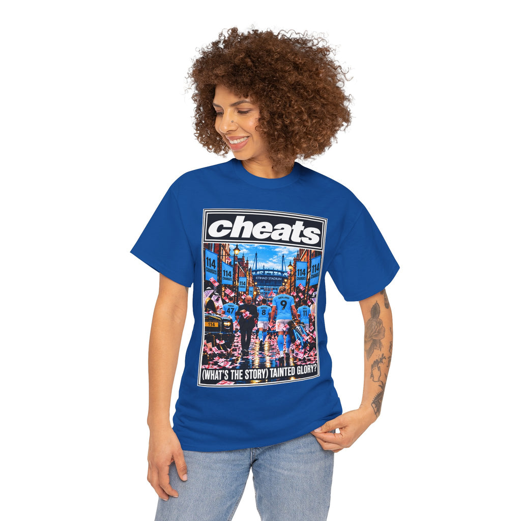 Cheats “What’s the Story? Tainted Glory?” Sports Graphic Cotton T-Shirt
