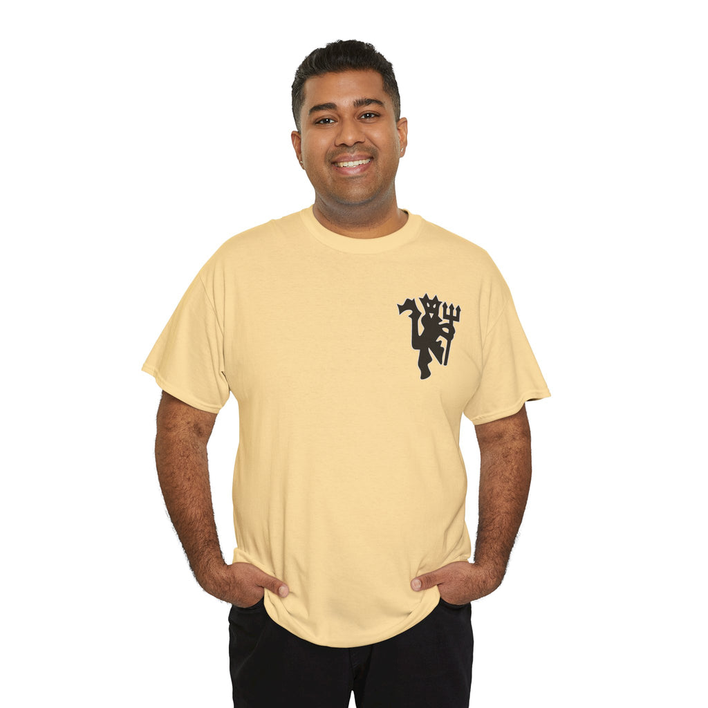 Manchester United Devil Cotton T-Shirt – Retro Trident Football Crest Tee
