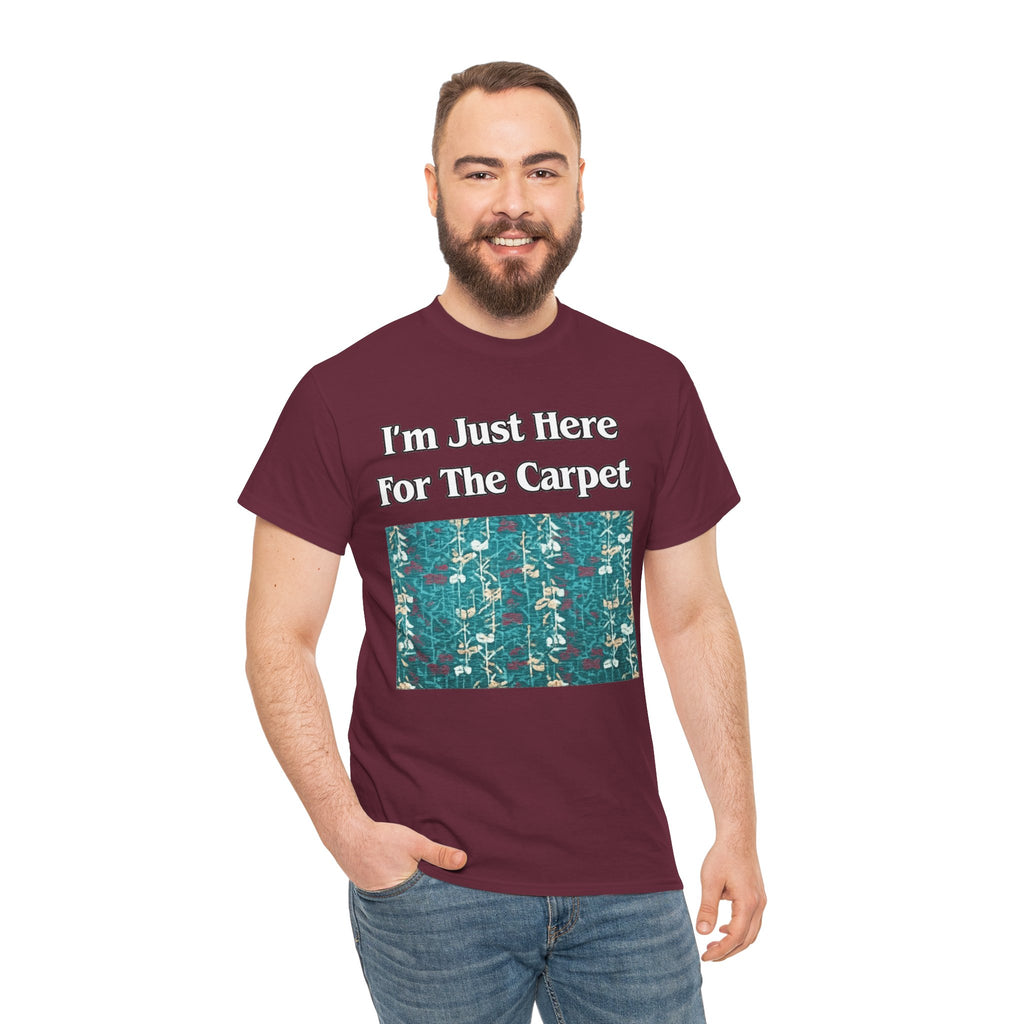 Orlando Airport Carpet Lover T-Shirt — "I'm Just Here For The Carpet" Graphic Tee