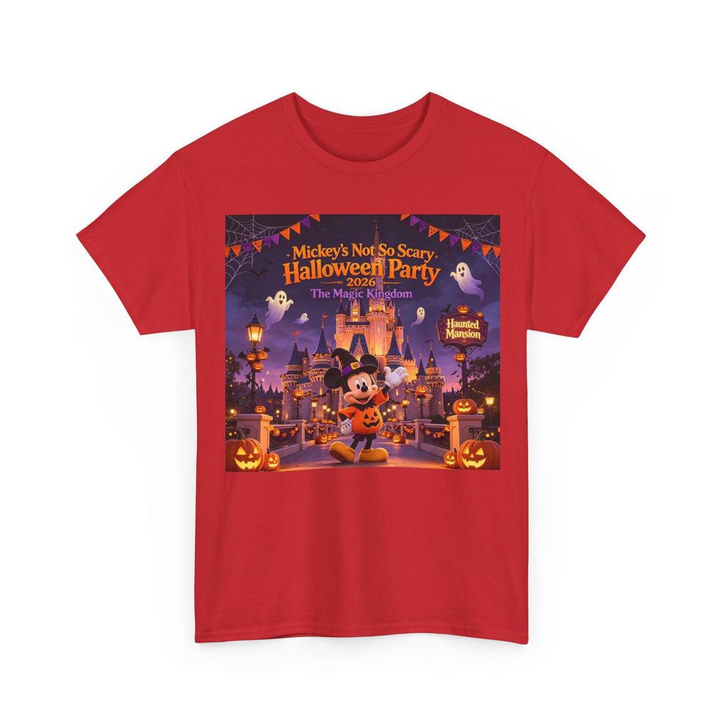 Halloween Mickey T-Shirt — "Not So Scary Halloween Party" Castle Graphic Tee