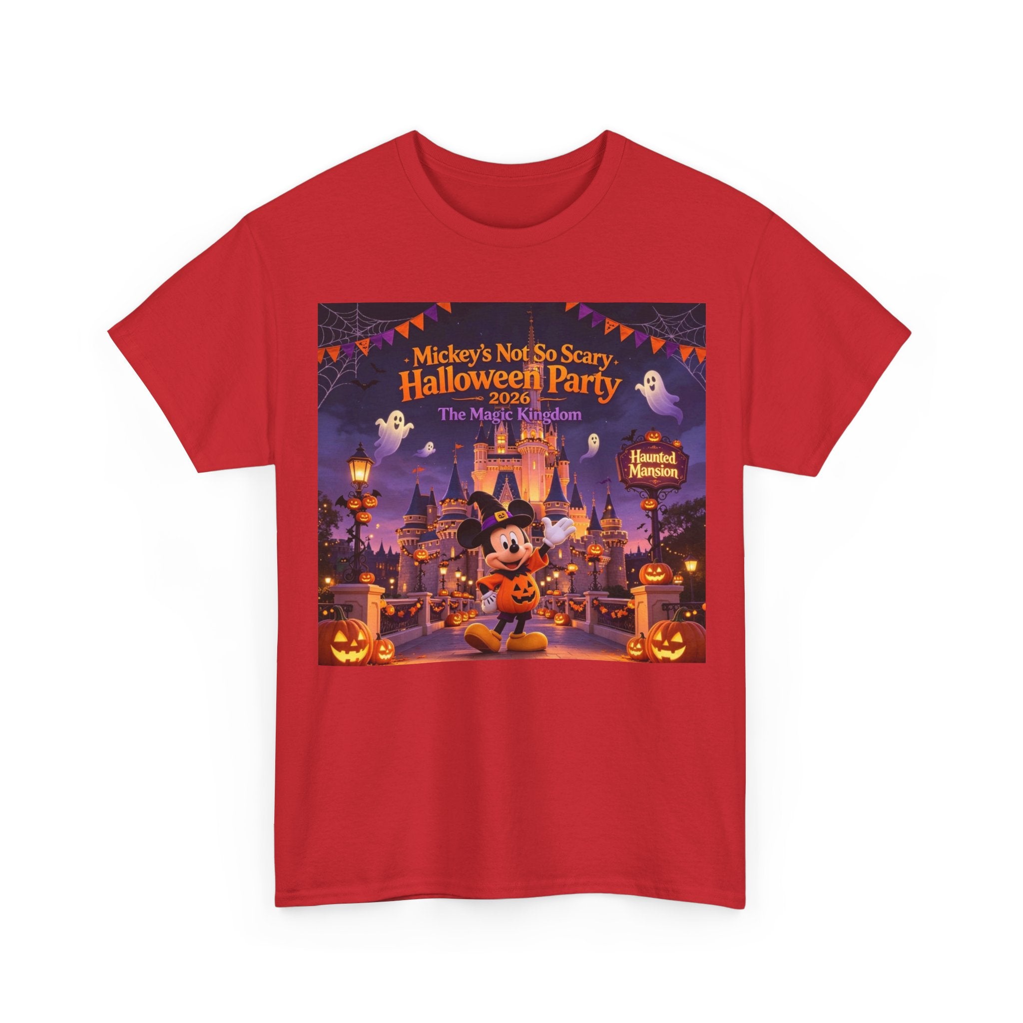 Halloween Mickey T-Shirt — "Not So Scary Halloween Party" Castle Graphic Tee