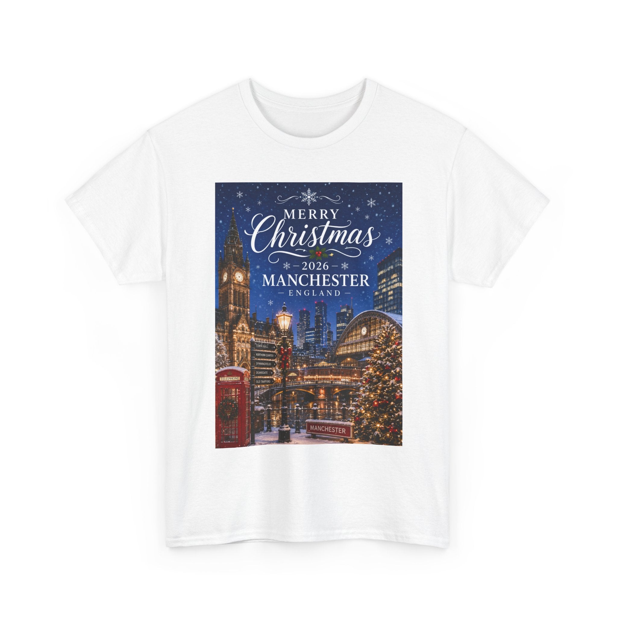 Manchester Christmas Tee — Merry Christmas 2026 Holiday T‑Shirt
