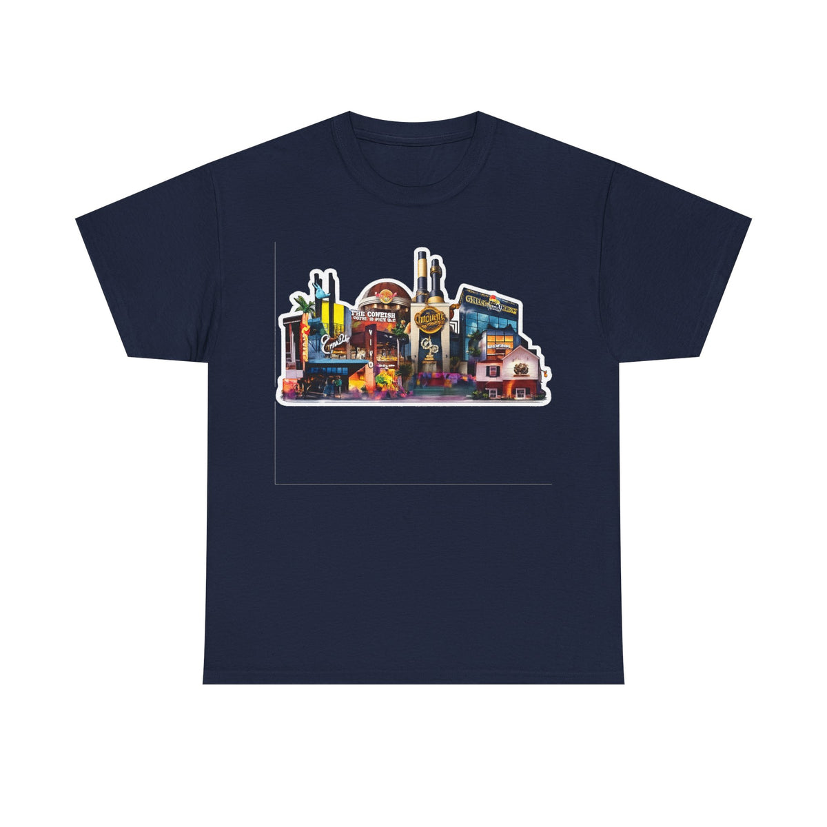 Universal Orlando Skyline T-Shirt — Neon Strip Casino Cityscape Tee
