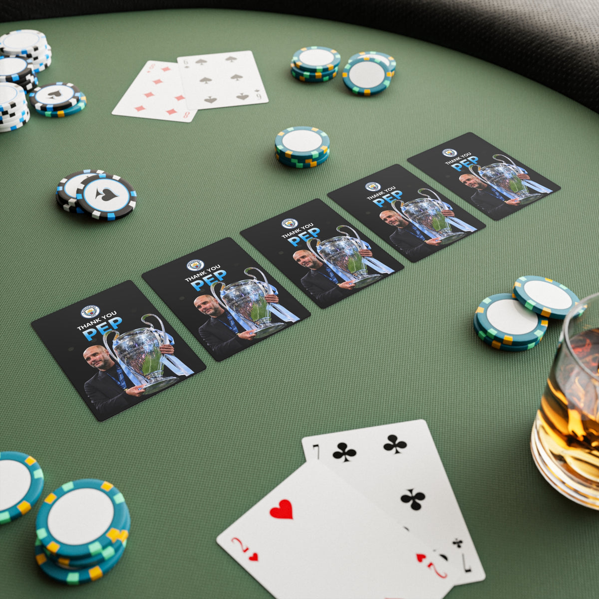 Thank you Pep Manchester City Playing / Poker Cards